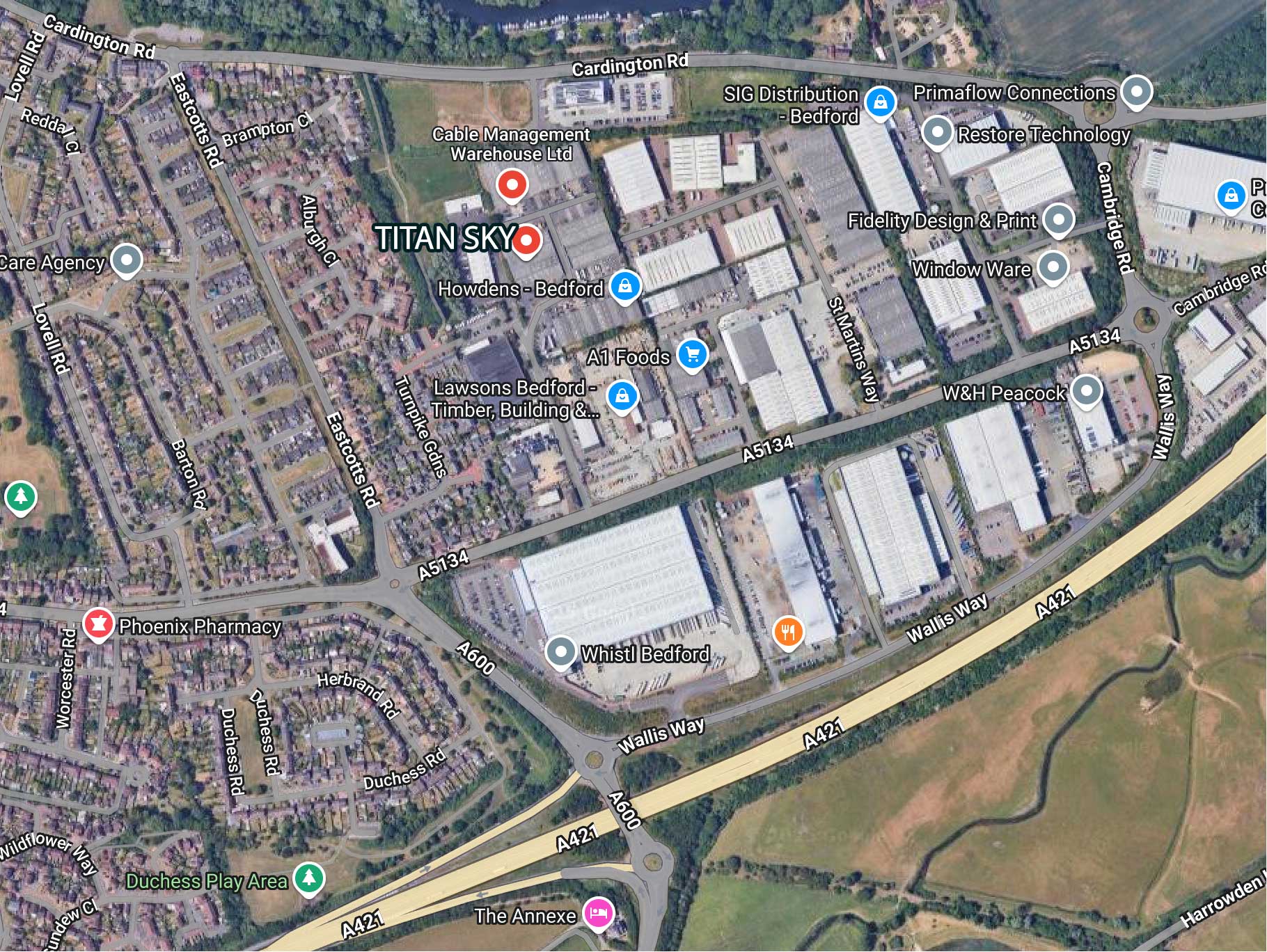 TITAN SKY LIMITED WASTE MANAGEMENT BEDFORD headquarters